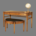 REH Kennedy Deco Dressing Table With Stool 4772H